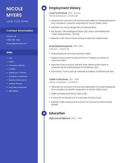 Resume example 5