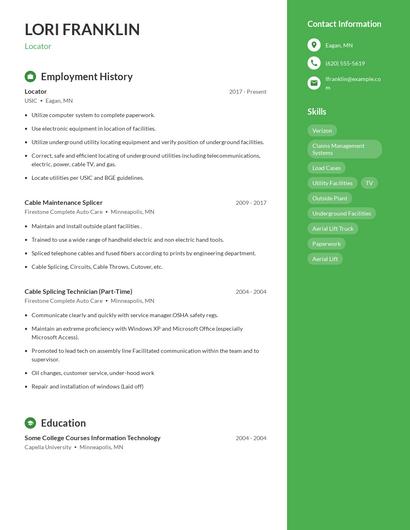 Resume example 5