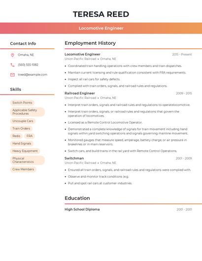 Resume example 3