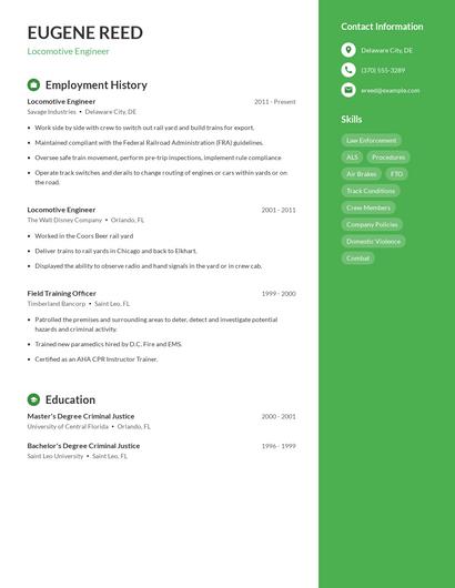 Resume example 4