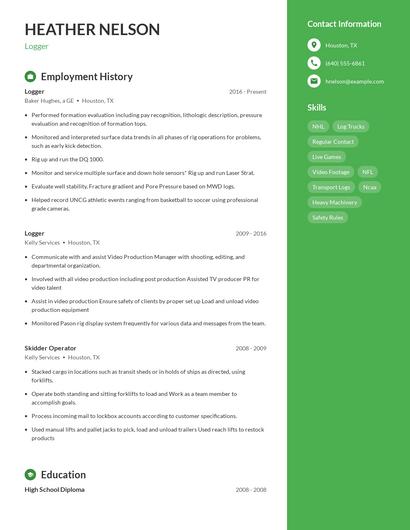 Logger Resume