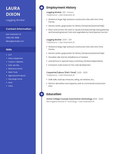 Logging Worker Resume