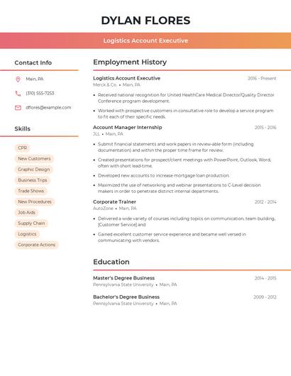 Resume example 3