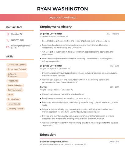 Resume example 3