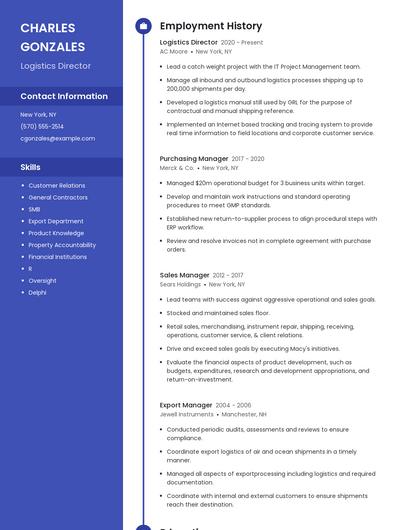 Resume example 4