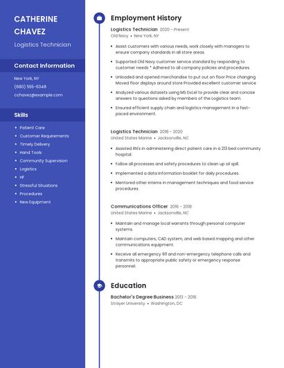 Resume example 5
