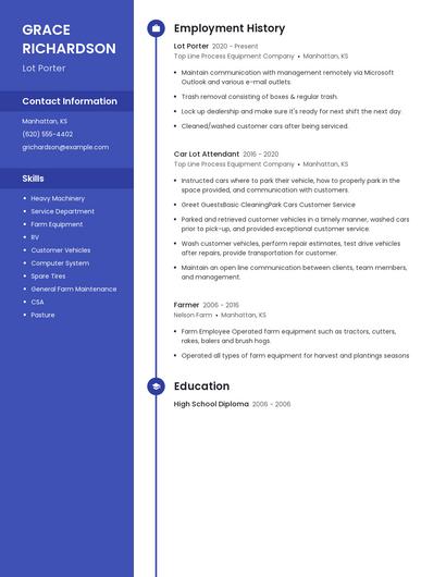 Resume example 5