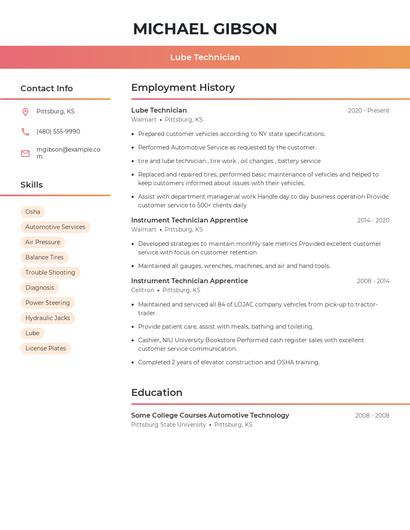Resume example 3