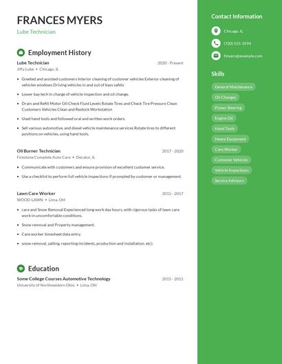 Resume example 4