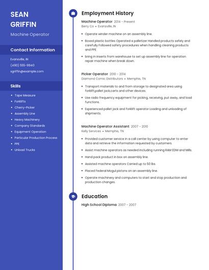 Resume example 5