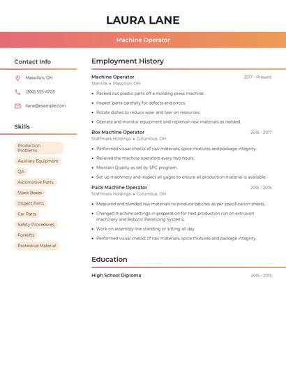 Resume example 3