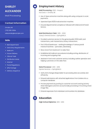 Resume example 4