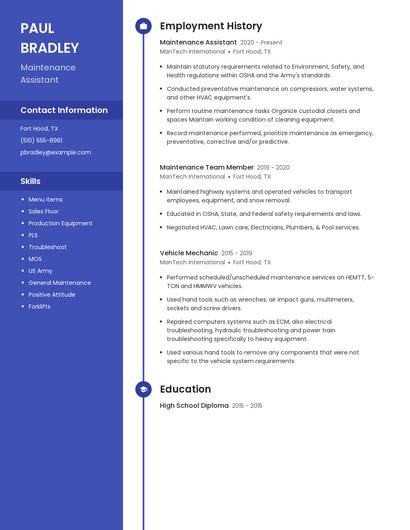 Resume example 4
