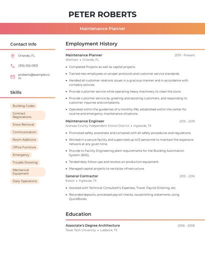 Resume example 3