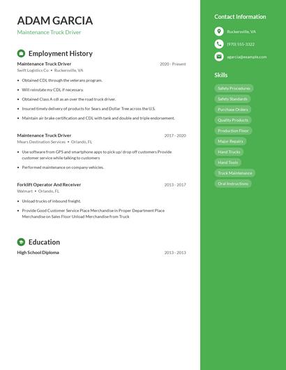 Resume example 4