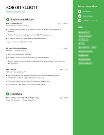 Resume example 4