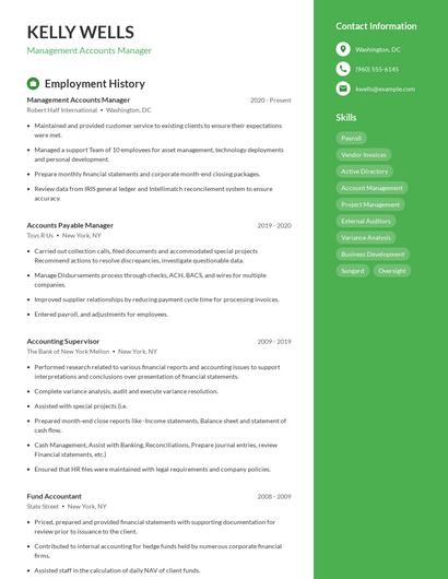 Resume example 4