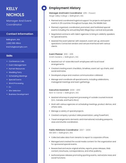 Resume example 4