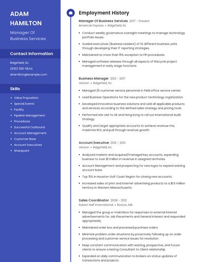 Resume example 4