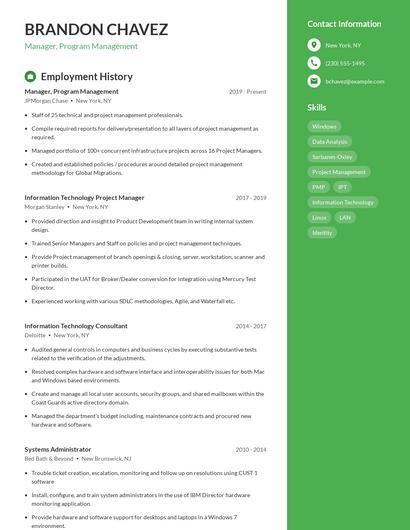 Resume example 4