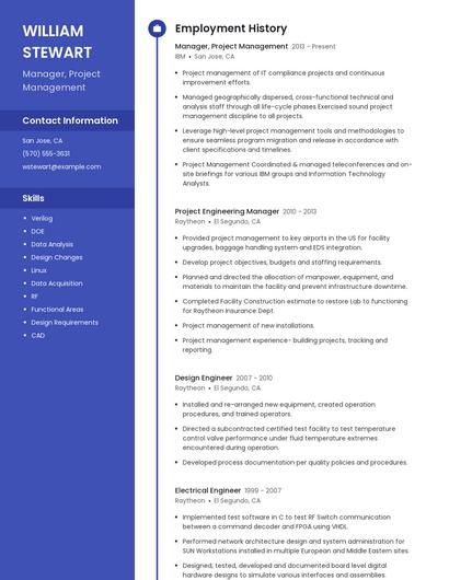 Resume example 5
