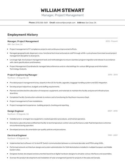 Resume example 2