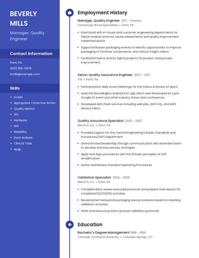 Resume example 5