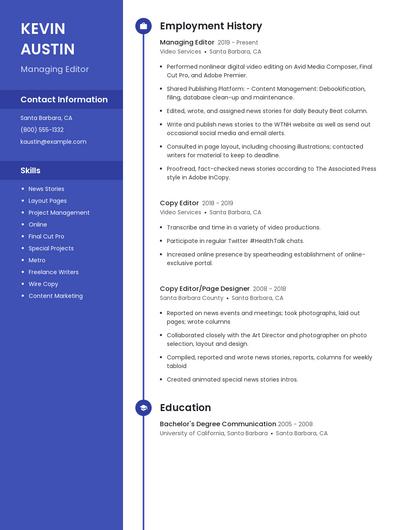 Resume example 5