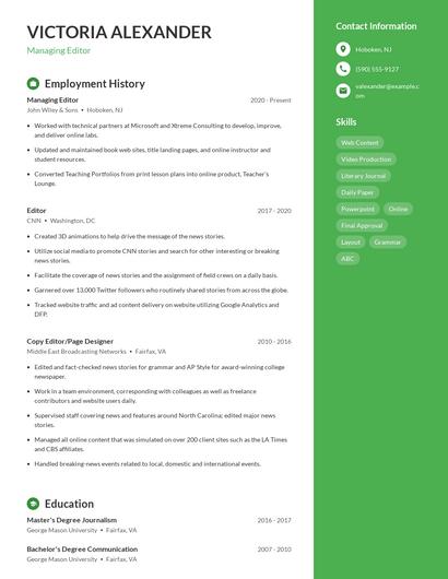 Resume example 4