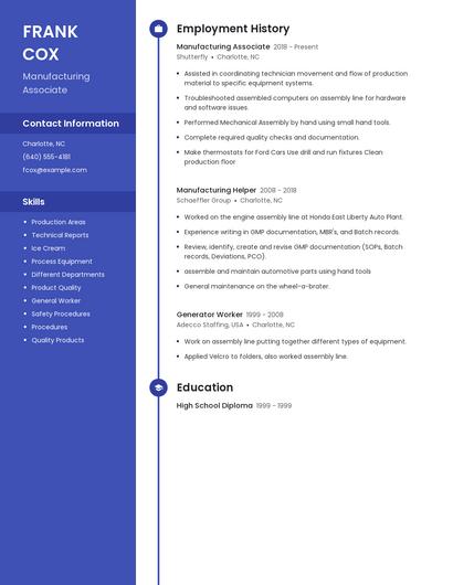 Resume example 5