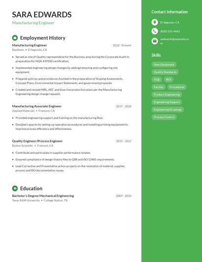 Resume example 4