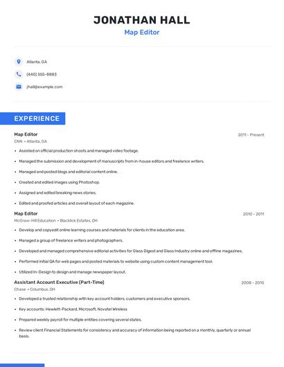 Map Editor Resume