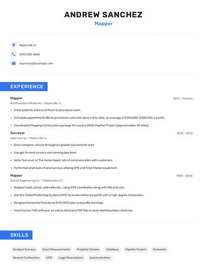 Mapper Resume