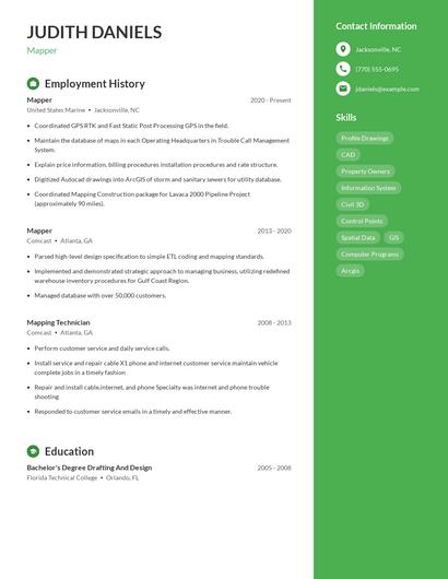 Mapper Resume