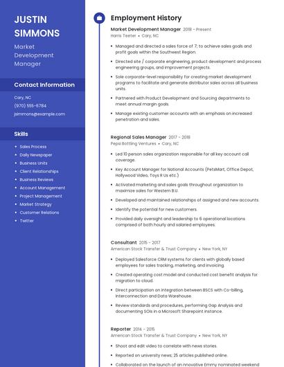 Resume example 5