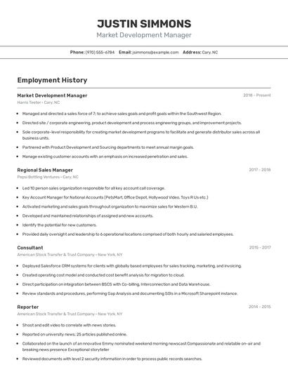 Resume example 2