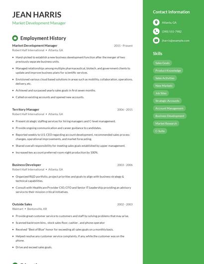 Resume example 4