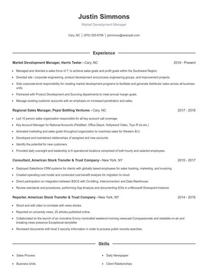 Resume example 1