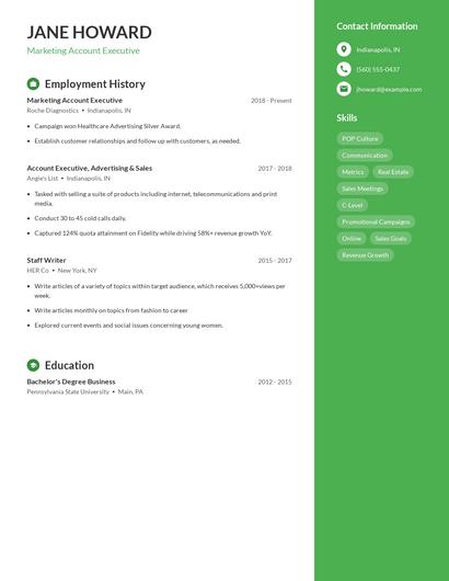 Resume example 4