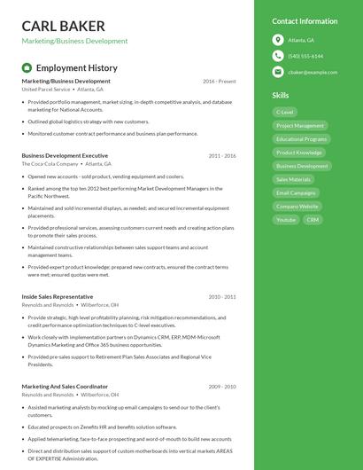 Resume example 4