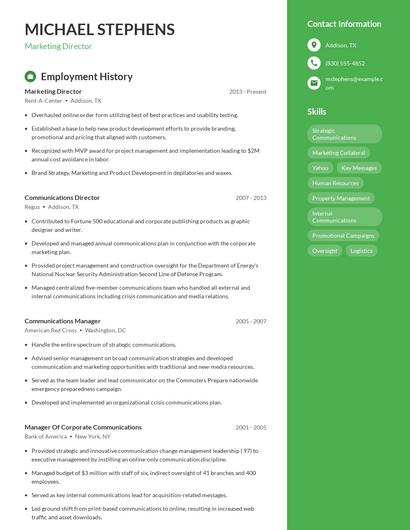 Resume example 5