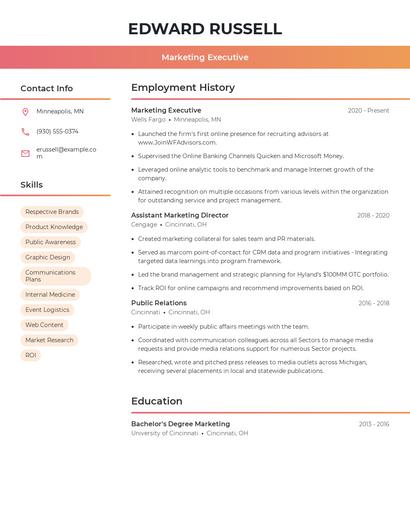 Resume example 3