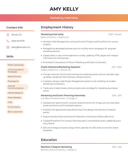 Resume example 3