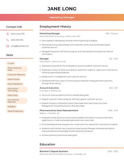 Resume example 3