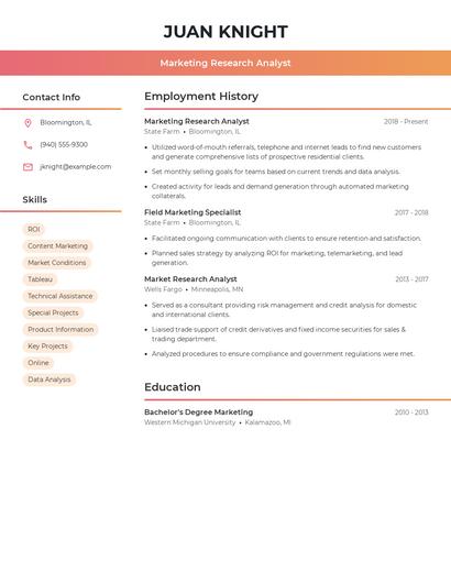 Resume example 3