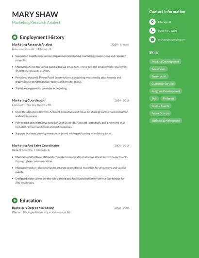 Resume example 4