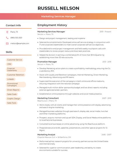 Resume example 3