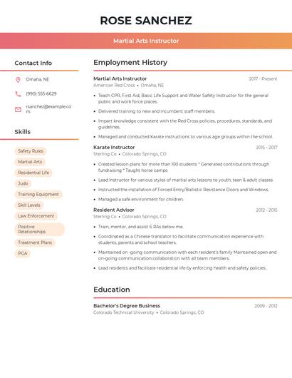 Resume example 3