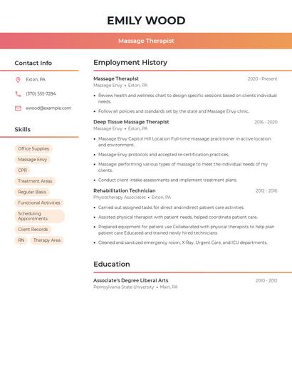 Resume example 3