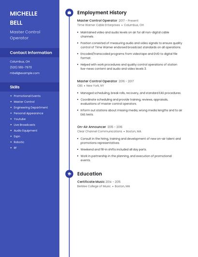 Resume example 4
